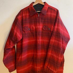 Retro Patagonia Jacket -- Black + Red, reversable -- Size: Large